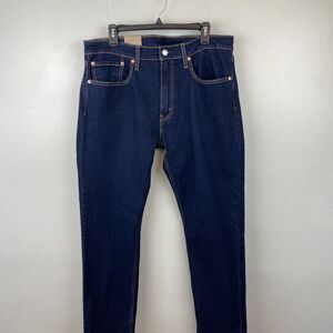 Levis 502 Taper Jeans Mens 36x30 Blue Stretch Denim Regular Fit Zip Fly Pants
